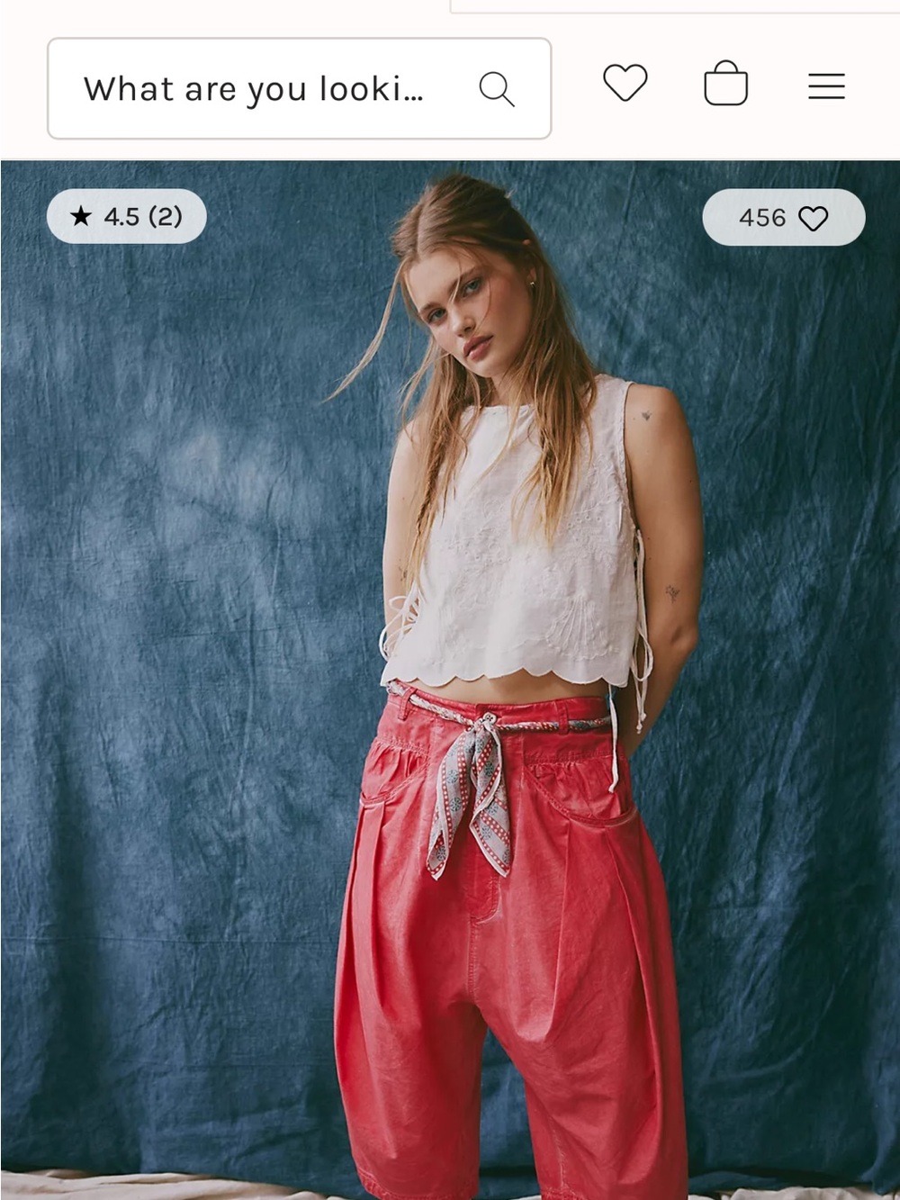 Free People sundry cropped harem pants NWOT